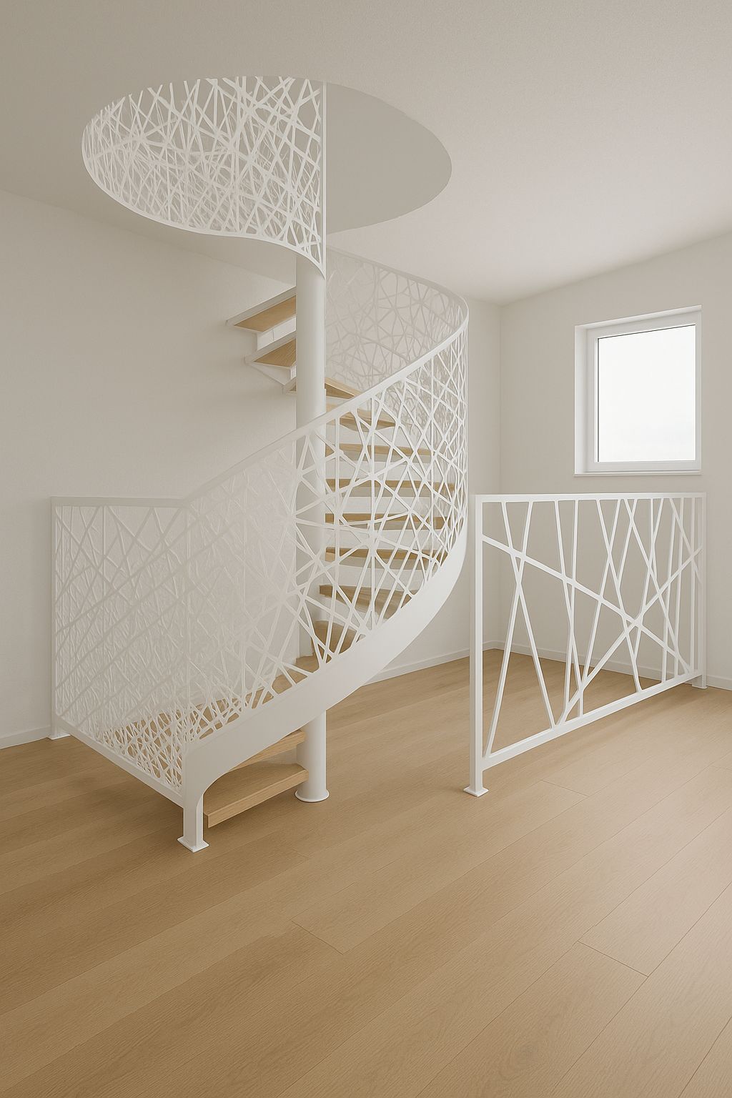 Escalier moderne sur mesure intérieur et extérieur
